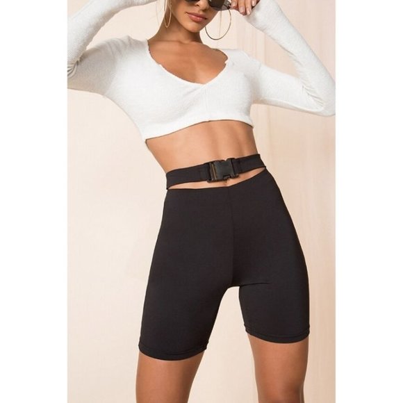 Tiger Mist Cut out Biker Shorts | K - Picture 4 of 5